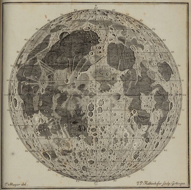 Moon by Joel Paul Kaltenhofer, after Tobias Mayer, 1775