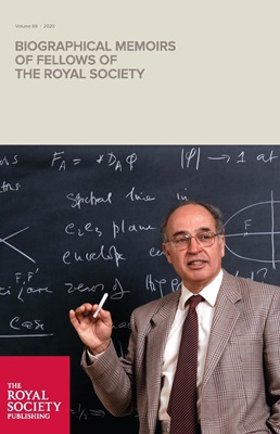 Volume 69 Biographical Memoirs - Cover - Michael Atiyah (Corbin O'Grady Studio/Science Photo Library)